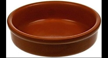 Kleine tapas schalen bruin - set van 12x stuks - Creme brulee bakjes/schaaltjes - dia 7 cm