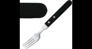 Amefa 12 Stuks | Steakvork | Zwart heft