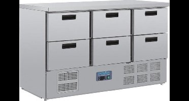 Gekoelde Werkbank - 6 Laden - GN 1/1 - Geventileerd - Polar CR711 - Horeca & Professioneel