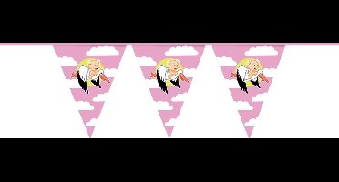 Haza - Vlaggenlijn - Geboorte meisje - Ooievaar - 6m