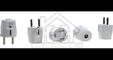 Universeel Stekker 16 Amp. wit Met RA 0011006