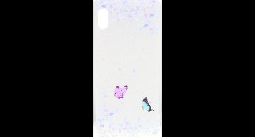 Shop4 - Samsung Galaxy A10 Hoesje - Zachte Back Case Vlinders Transparant