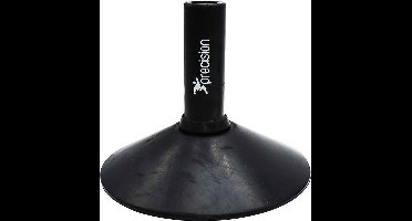 Precision - rubberen voet voor sportpalen/Cornvervlagstok - diameter 32mm - Rubber - Zwart