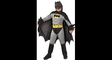 Dc Comics Verkleedpak Batman Jongens Zwart/grijs 6-delig Maat 98-104