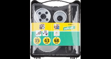 wolfcraft - Bi-metalen gatenzaag 35, 43 en 68 mm - inzetstukkenset 'Renovatie' - 4 delig - 5980000