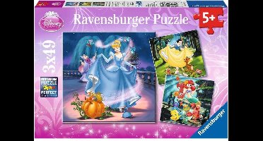 Ravensburger puzzel Disney Princess - 3x49 stukjes - Kinderpuzzel
