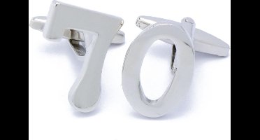 Manchetknopen - Cijfer Nummer 70 Zeventig