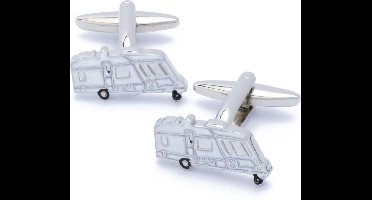 Manchetknopen - Caravan Kamperen Wit