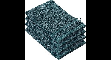 De Witte Lietaer Washandjes Stephanie Lake Green - 15 x 21 cm - set 4 stuks - Groen - Katoen