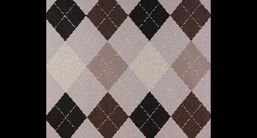 Dutch Wallcoverings Vliesbehang ruit - bruin