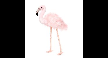 Hansa pluche flamingo - knuffel vogel - 38 cm - exotische vogel knuffels