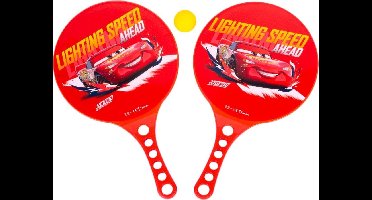 Disney Strandtennisset Cars 3-delig Rood