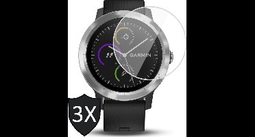 Screenprotector geschikt voor Garmin Vivoactive 3 - Screen Protector PET - 3 Stuks