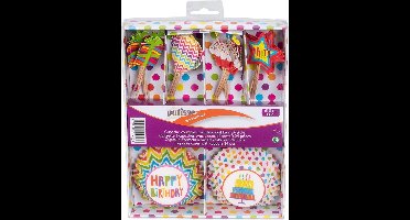 Patisse Cupcakevormen Party Met Prikkers 5 Cm Papier 24 Stuks