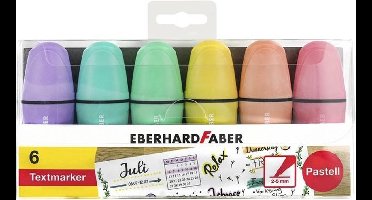 Eberhard Faber markeerstift - mini - 6 stuks - pastel kleuren - EF-551403