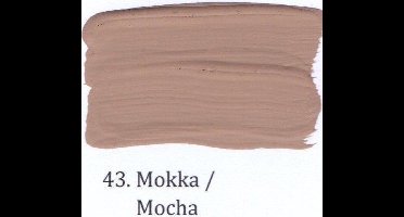 Matte muurverf 1 ltr 43- Mokka
