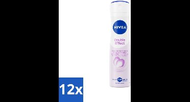 12 x NIVEA Deodorant Spray Double Effect 150 ml - NIVEA Deodorant Spray - 24 Uur Bescherming - Anti-transpirant - Okselverzorging - Avocado-extract