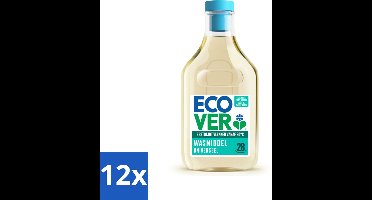 12 x Ecover Wasmiddel Universeel Kamperfolie & Jasmijn 28 Wasbeurten 1 liter - Ecover Universeel Wasmiddel - Koud Wassen - Plantaardig Wasmiddel - Milieuvriendelijk Wasmiddel - Vegan Wasmiddel