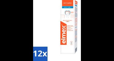 12 x Elmex Tandpasta Anti-Cariës Gentle White 75 ml - Anti Cariës - Whitening Tandpasta - Tandpasta Anti Cariës - Remineralisatie - Tanden Beschermen