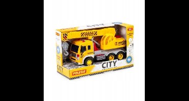 Polesie Vrachtwagen Kraan met Licht en Geluid - 19cm