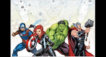 Vegaoo - Plastic tafelkleed Avengers Mighty 120 x 180 cm
