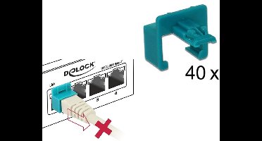 Delock RJ45 Secure Clip 40 pieces set
