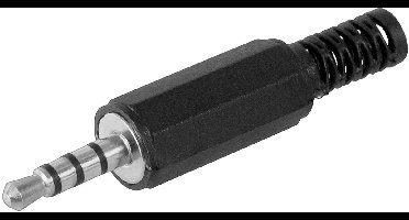 3,5mm Jack (m) connector - plastic - 4-polig / stereo