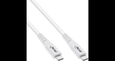 InLine USB-C kabel | USB4 (40Gb/s) | PD 240W | 8K 60Hz | wit | 1 meter