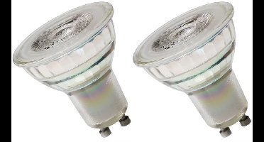 Spectrum LED Lamp GU10 230V 4,5W - 380 Lumen - 6000K Koud wit - Helder daglicht - Energiezuinig - 2 stuks