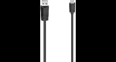 Hama USB-C-kabel USB-A-stekker - USB-C-stekker USB 2.0 480 Mbit/s 3,00 M