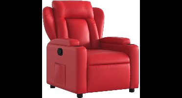 vidaXL - Fauteuil - verstelbaar - kunstleer - rood