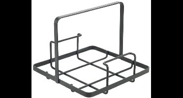 Metaltex - Servethouder voor Servetten - Zwart - Servet Dispenser met Handvat - 19 x 19 x 15 cm