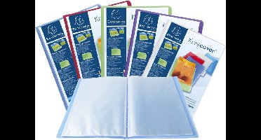 Showtasje, A4-formaat, Polypropyleen, gekleurd assortiment