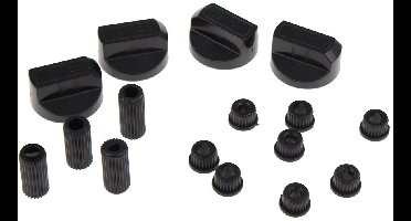 UNIVERSEEL - KIT UNIVERSEEL VAN 4 KNOP ZWART - 228600064