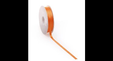 Helder Oranje Satijnlint | zeer luxe kwaliteit |6 mm / 50 mtr.