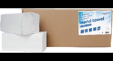 Handdoek cleaninq 2laags 225x220mm 20x200vel wit