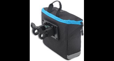 Stuurtas Joshua - Waterafstotend - 2 Vakken met 1 Rits - Zwart