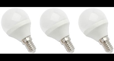 Spectrum LED Kogellamp E14 6W - 230V - 520 Lumen - 3000K Warm wit - Gezellig licht - Energiezuinig - 3 stuks