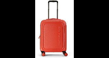 MANDARINA DUCK trolley Logoduck + Expandable Cabin Trolley Pumpkin koraalrood 55cm
