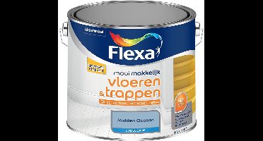 Flexa - Mooi Makkelijk Vloeren & Trappen Zijdeglans - Midden Oceaan - Mengverf - 2.5 L