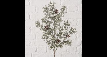 Boltze - Winter - Tak - Kerst - Dennenappels - Decoratie - 50x24cm - Groen - Kunststof