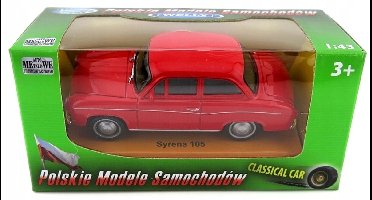 Welly Syrena 105 Modelauto Schaal 1:43 - Rood