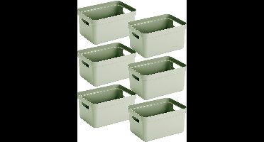 Sunware - Sunware Sigma home opbergbox 13L set van 6 - groen