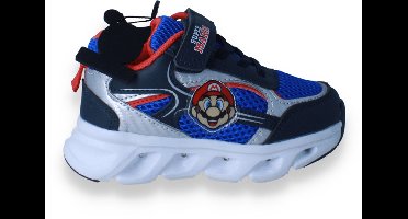 Super Mario Jongens Sneaker Met Lichtjes | Blauw | Maat: 26