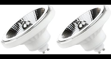 Spectrum GU10 LED Spot AR111 - 10 Watt - 230V - 1000 Lumen - 4000K Neutraal wit - Natuurlijk licht - Energiezuinig - 2 stuks