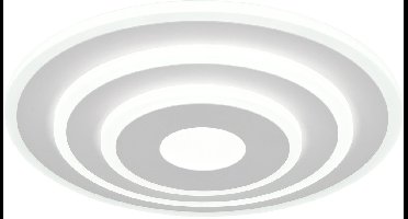 REALITY GOYA - Plafondlamp - Wit mat - incl. 1x SMD 35 W - Afstandsbediening - Geintegreerde dimmer - Traploos instelbare lichtkleur - Nachtlampje - Dimbaar met schakelaar - Wand- en plafondmontage - Geheugenfunctie