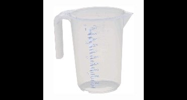 Kerbl Maatbeker met handvat en schenktuit, met vulling schaal voor 1000ml