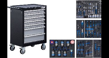 BGS Werkplaatswagen 7 laden met 227 stuks gereedschap - 6069