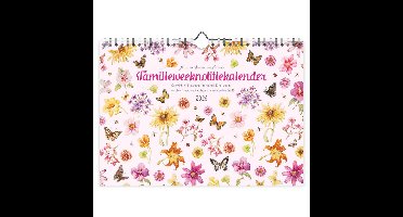 Janneke Brinkman Familieweeknotitiekalender oblong Zomerbloemen - 2026
