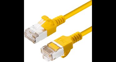 Microconnect V-FTP6A0015Y-SLIM netwerkkabel Geel 0,15 m Cat6a U/FTP (STP)